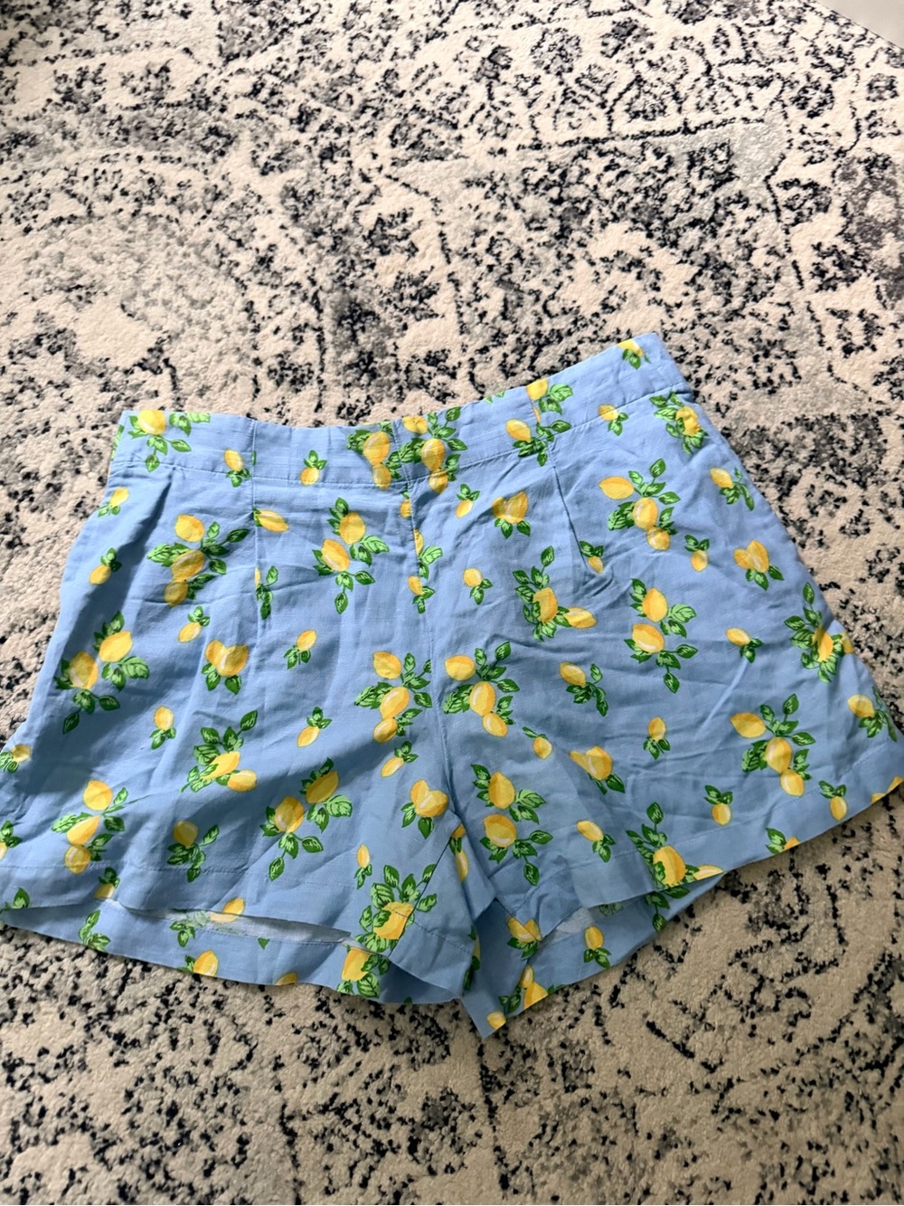 LOFT Blue Lemon Print Women’s Shorts